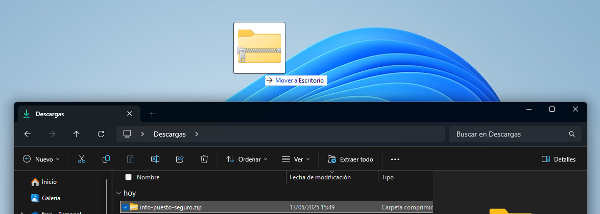 Localizar archivo ZIP